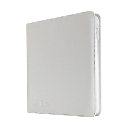 Vault X - 12-Pocket Exo-Tec® Zip Binder - White Edition