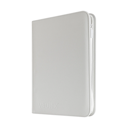 Vault X - 9-Pocket Exo-Tec® Zip Binder - White Edition