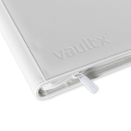 Vault X - 9-Pocket Exo-Tec® Zip Binder - White Edition