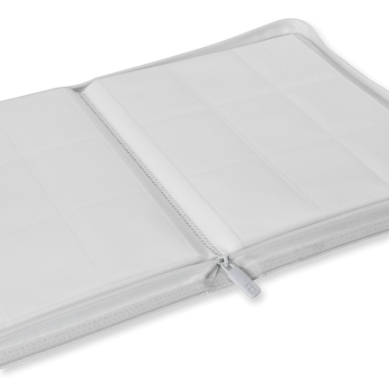 Vault X - 9-Pocket Exo-Tec® Zip Binder - White Edition
