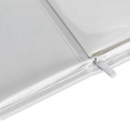 Vault X - 12-Pocket Exo-Tec® Zip Binder - White Edition