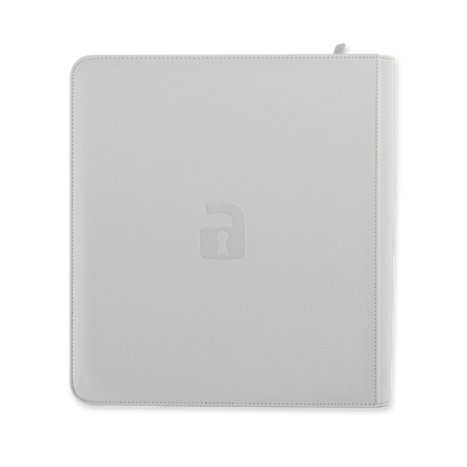 Vault X - 12-Pocket Exo-Tec® Zip Binder - White Edition