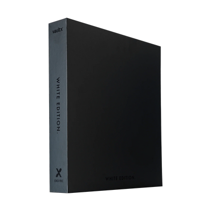 Vault X - 12-Pocket Exo-Tec® Zip Binder - White Edition