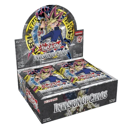 Yu-Gi-Oh! - 25th Anniversary - Invasion of Chaos - Display Case (12x Booster Boxes) - The Card Vault