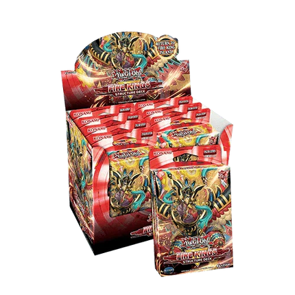 Yu-Gi-Oh! - Fire Kings - Structure Deck Revamped Display Case (8x Decks) - The Card Vault