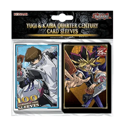 Yu-Gi-Oh! - Yugi & Kaiba Quarter Century Sleeves Sleeves - (100 Pack) - The Card Vault