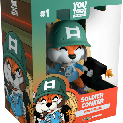 Youtooz - Conker’s Bad Fur Day - Soldier Conker Vinyl Figure #1 - The Card Vault